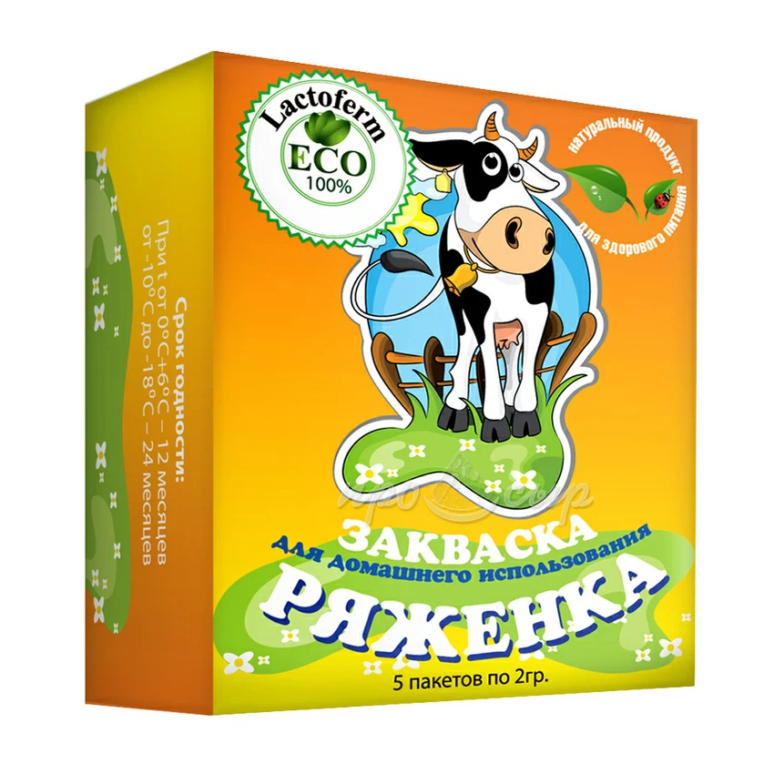 Закваска для ряженки Lactoferm-Eco (домашняя фасовка) Закваска для ряженки Lactoferm-Eco (домашняя фасовка)